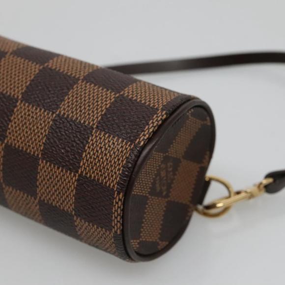 LOUIS VUITTON Damier Ebene Papillon Pouch LV Auth 130869 - Picture 14 of 16